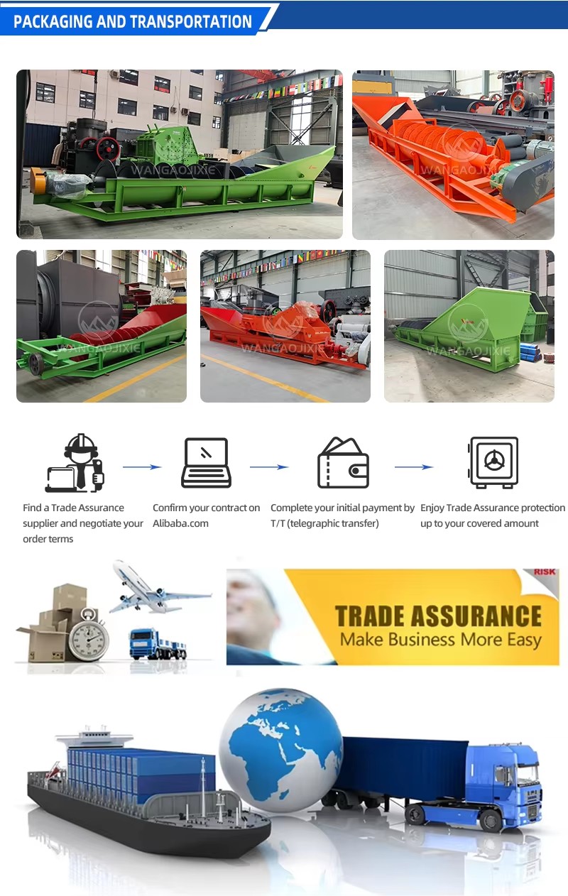 100 TPH Screw Sand Washer River Pebble Washing Machine | 1 Year Warranty | Certified | Hubei | Professional