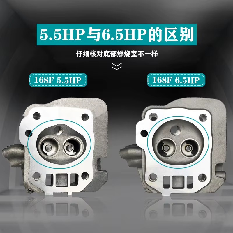 168F170F177F188F190F Gasoline Generator Parts GX160/390/2/5/8KW Cylinder Head Assembly for Gas Generation Equipment