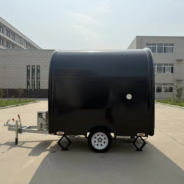 Easy Operation CE Certified Galvanized Sheet Fiberglass Chocolate Commercial Catering Coffee Truck Food Trailer