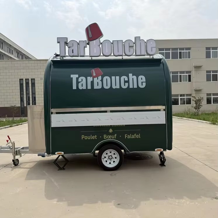 Long Service Life DOT FMVSS Certified Fiberglass Beer Service Farm Use Food Trucks Tow Bar Trailer