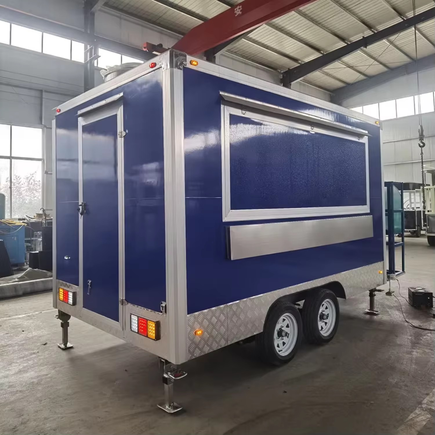 High Productivity DOT FMVSS Certified Galvanized Sheet Restaurant Towable Food Trailer Hot Dog Cart for Candy Sales