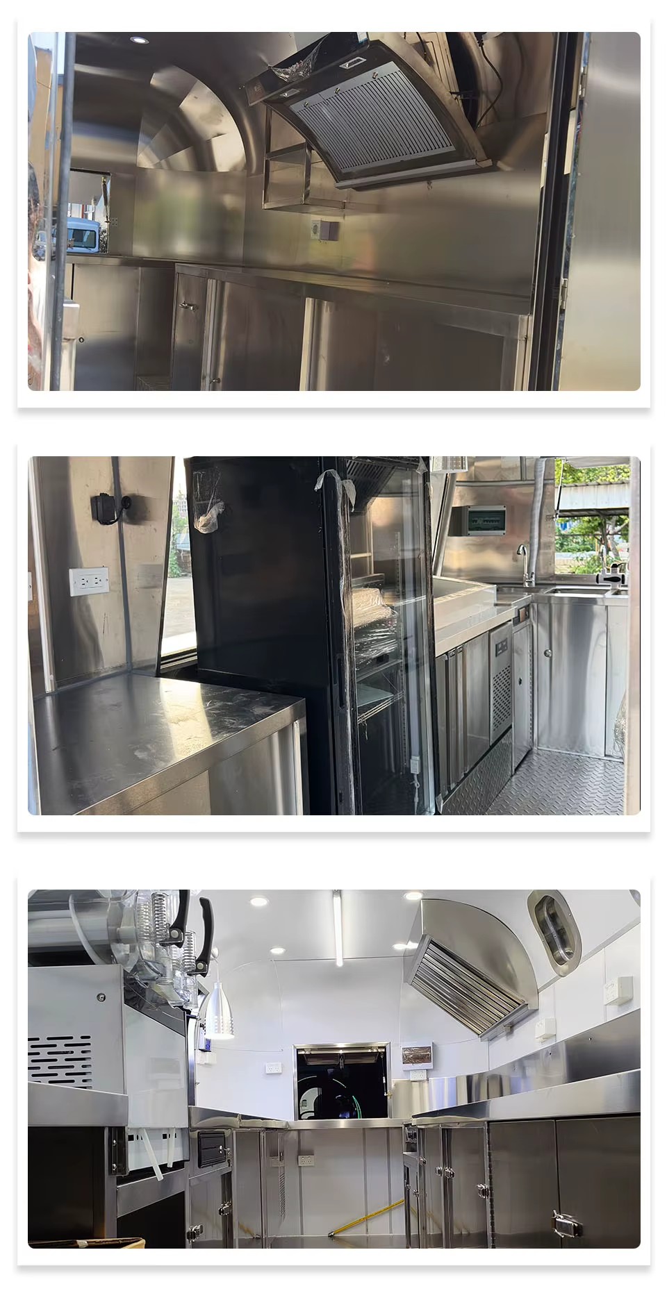 Multifunctional CE Certified Galvanized Sheet Chocolate Towable Food Trailer Hot Dog Cart for Farms