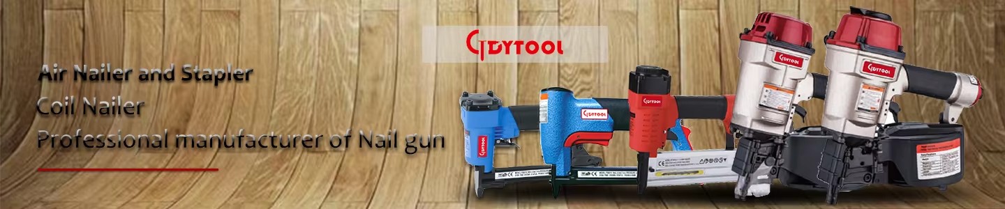 2 in 1 Combi Pneumatic Brad Nail Gun & Stapler GDY-SF5040B Industrial Grade 90K Medium Staplers Gauge 18 Brad Nails 90 Staples