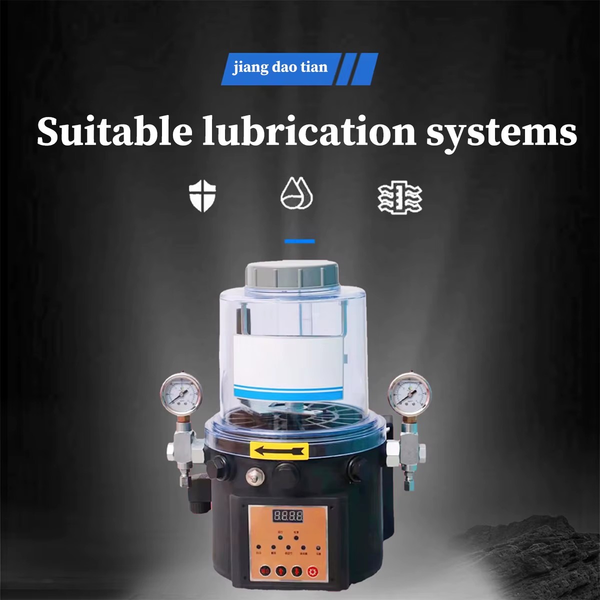 Automatic 12V & 24V Electric Grease Lubrication Pump Piston Pump Structure Central Lubrication System for Excavators