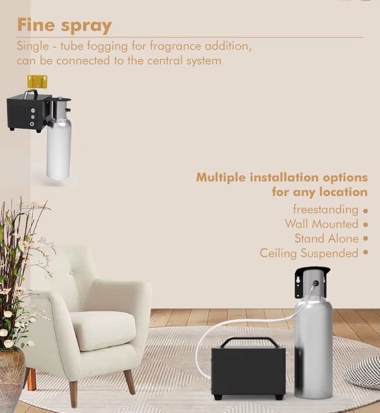 /WiFi Smart Metal Aromatherapy Diffuser 1000ml Capacity Waterless Operation for Central Tabletop Use Homes Event Venues