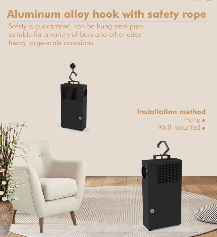 1000ml Luxury Wall Mounted Metal Aroma Diffuser Smart WiFi Central Installation <50dB Noise Waterless Essential Oil Diffuser for