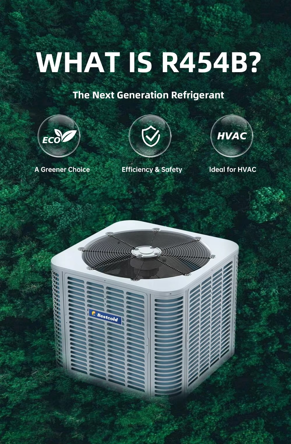 Bestcold 5Ton R454B 18 SEER2 Central AC HVAC OEM Manufacturer Air Handler