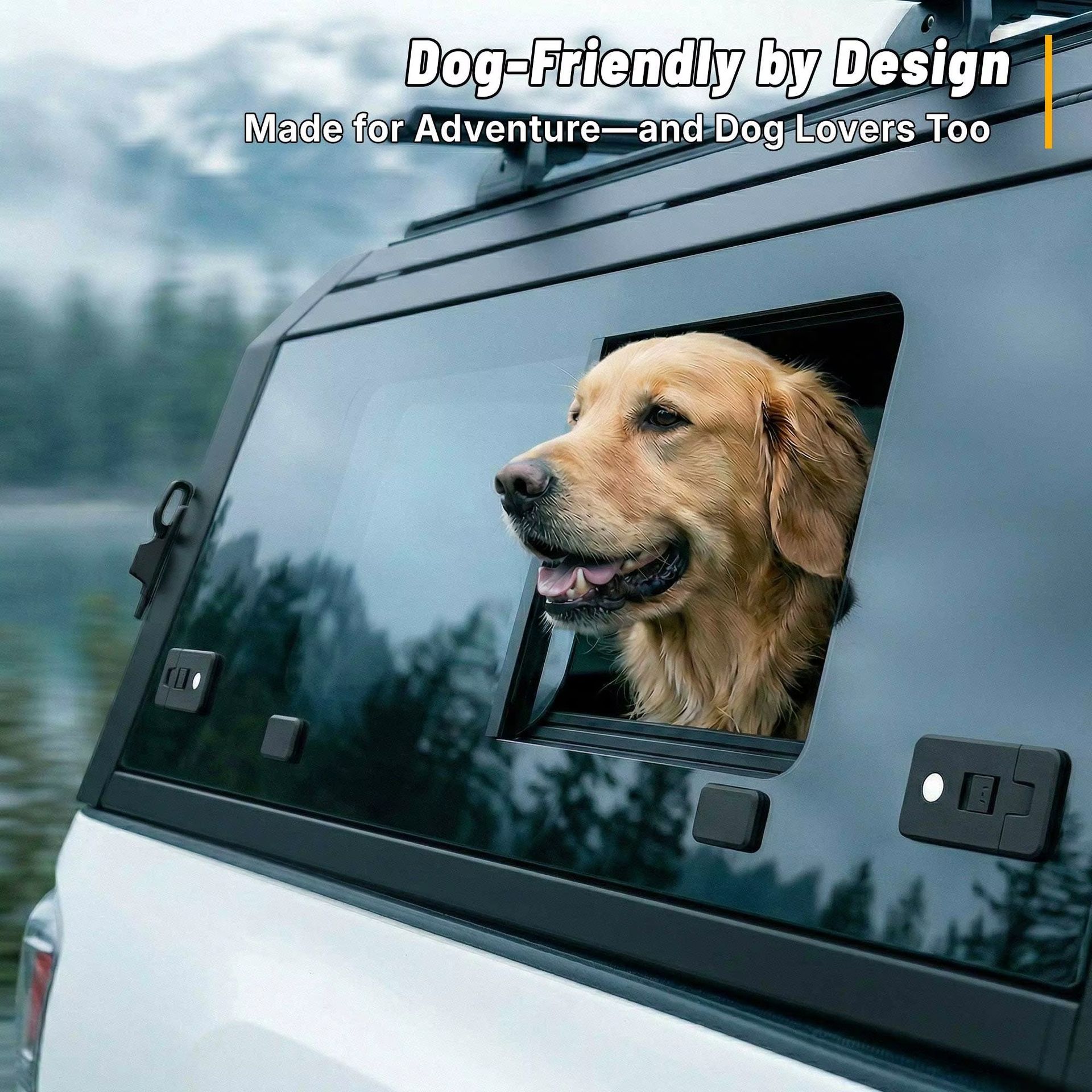 All Weather 4x4 Pickup Truck Canopy Hardtop Aluminum Bed Canopy Topper for Ford F150 Supercrew 6.5ft