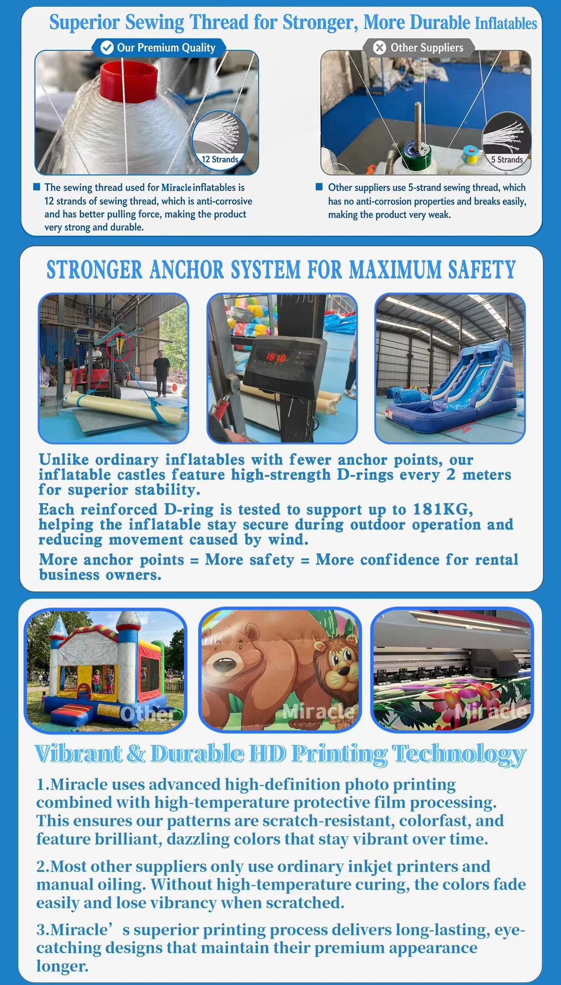 Commercial Grade Heavy Duty PVC Tarpaulin Inflatable Bounce House Slide Combo Jumping Castle Playground for Kids Event Rental