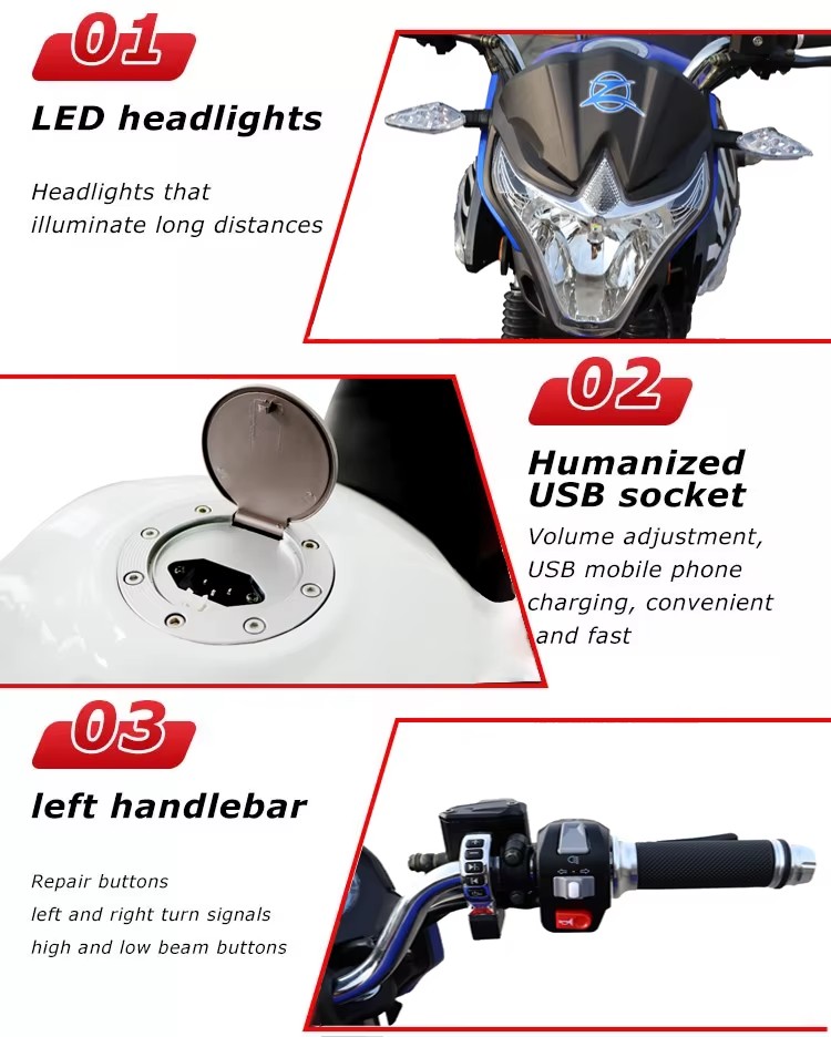 Manufacturer High Speed Disc Brake Central Electric Bike Motor Electric Motorcycle