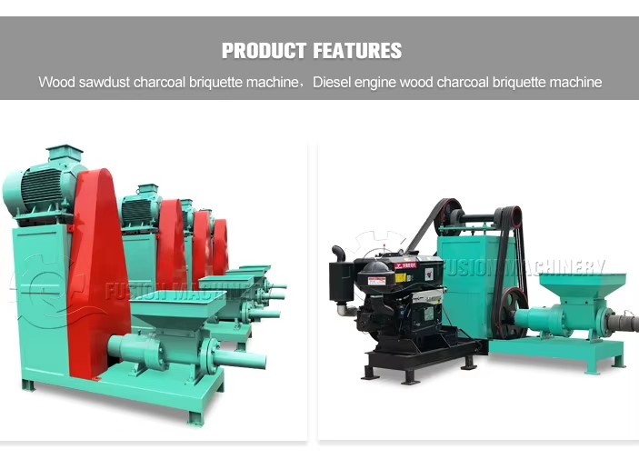 Sawdust Briquette Making Machine Wood Charcoal Briquette Forming Machine