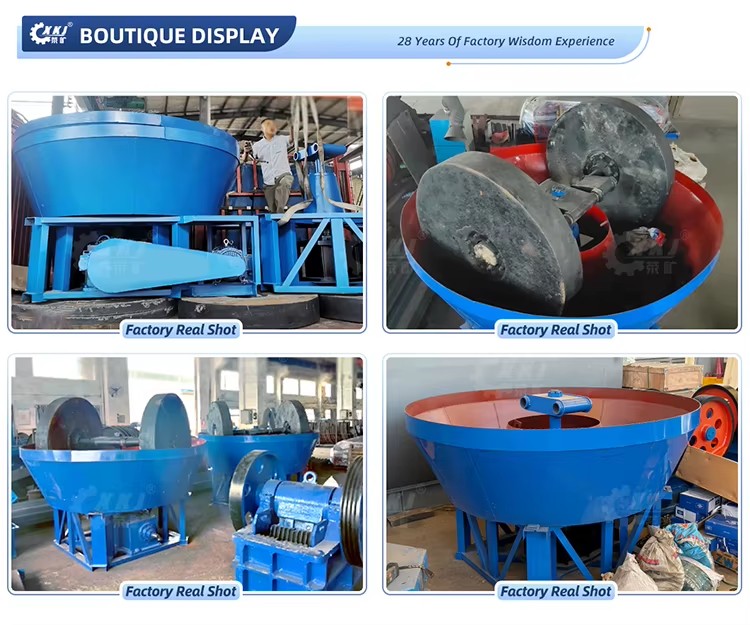 Mine Mill / 1100 / 1200 Wet Pan Mill for Gold Ore With Good Price