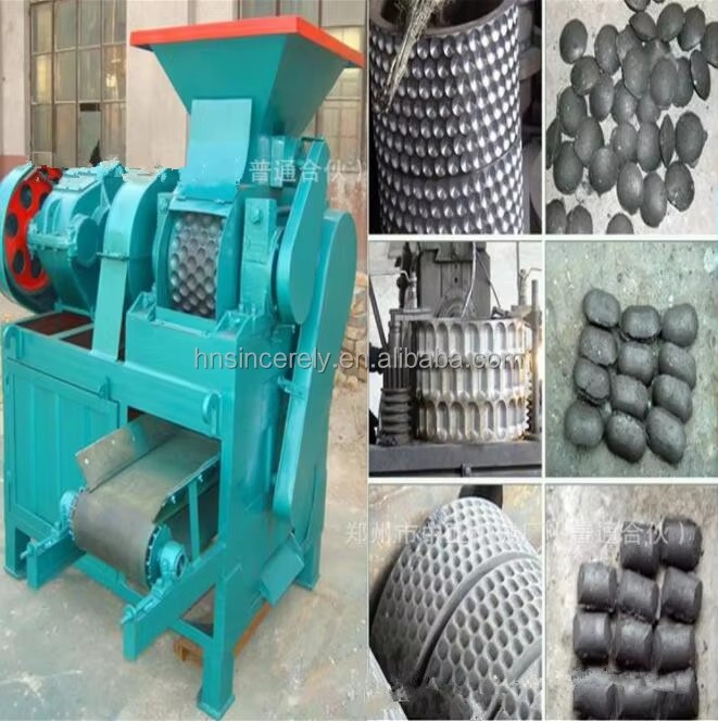 Small Briquette Forming Machine, Automatic Briquette Machine, square and Round Pulverized Coal Briquetting Machine