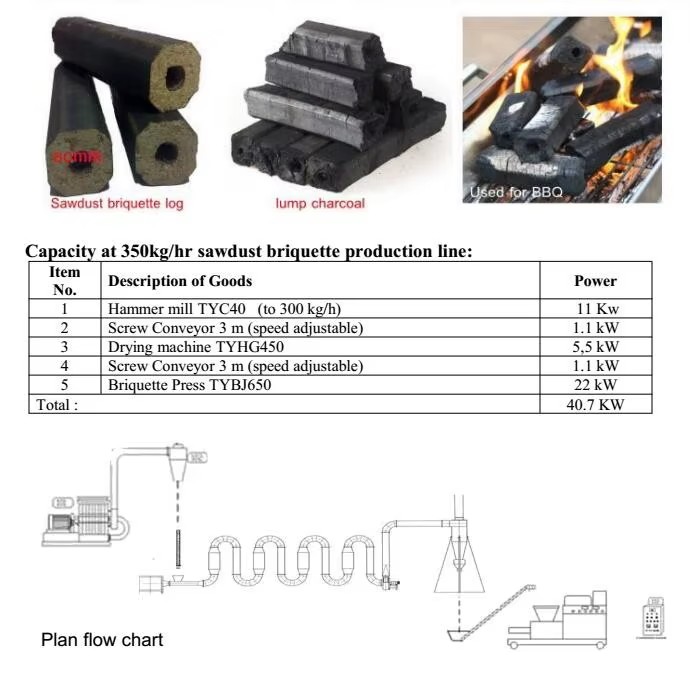 Tinayuan Biomass Wood Sawdust Charcoal Briquette Making Machine Electric Motor 120-180kg/h Henan 1 Year Warranty BBQ Briquette