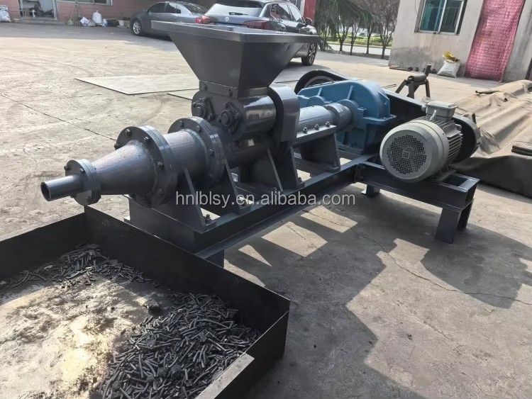 Long Warranty Rod Extruder Wood Press sawdust Briquette Charcoal Making Machine with low price