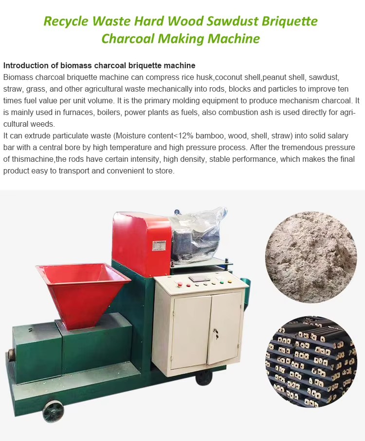 Coal Sawdust Screw Extruder Briquette Machine for Sale