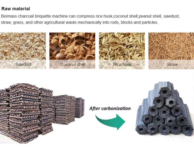 Coal Sawdust Screw Extruder Briquette Machine for Sale
