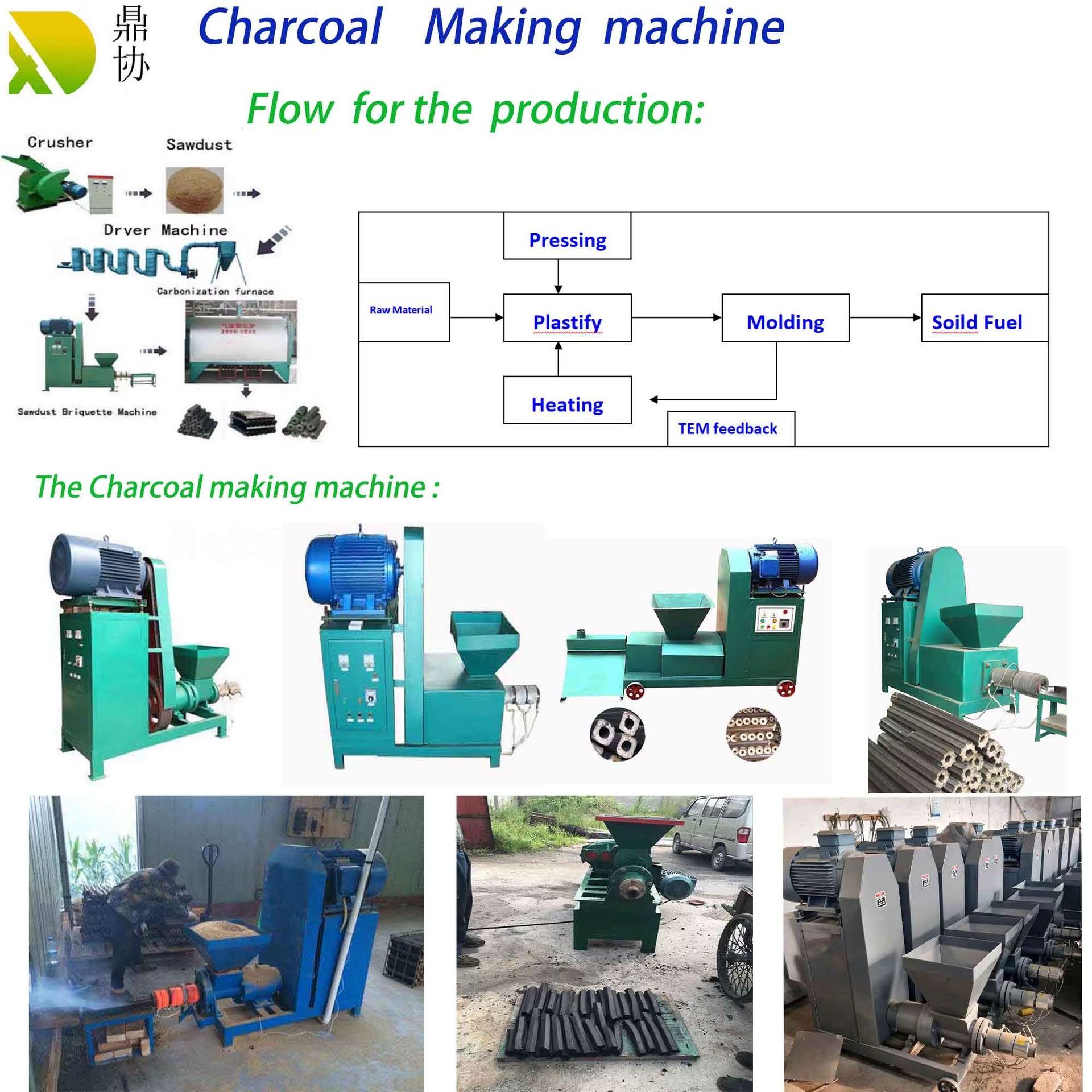 Biomass Briquette Charcoal Making Machine Price