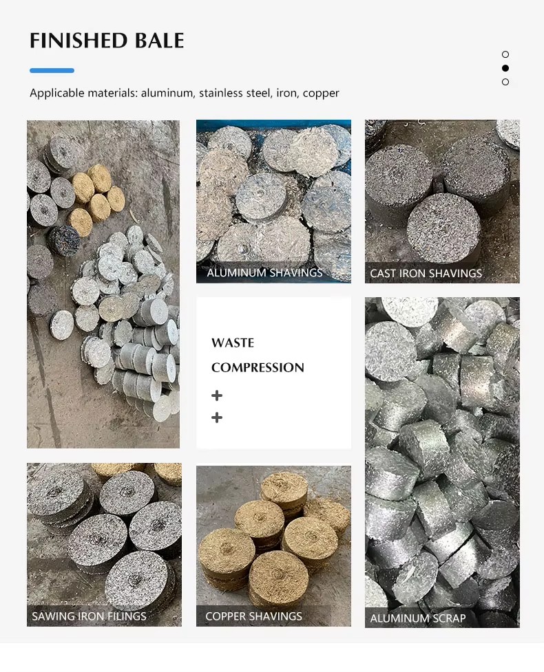 Metal Chip Briquette Aluminum Chips Puck Machine