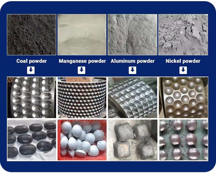 5tph Fine Ore Sawdust Charcoal Briquette Making Machines / Ball Press Machines Price