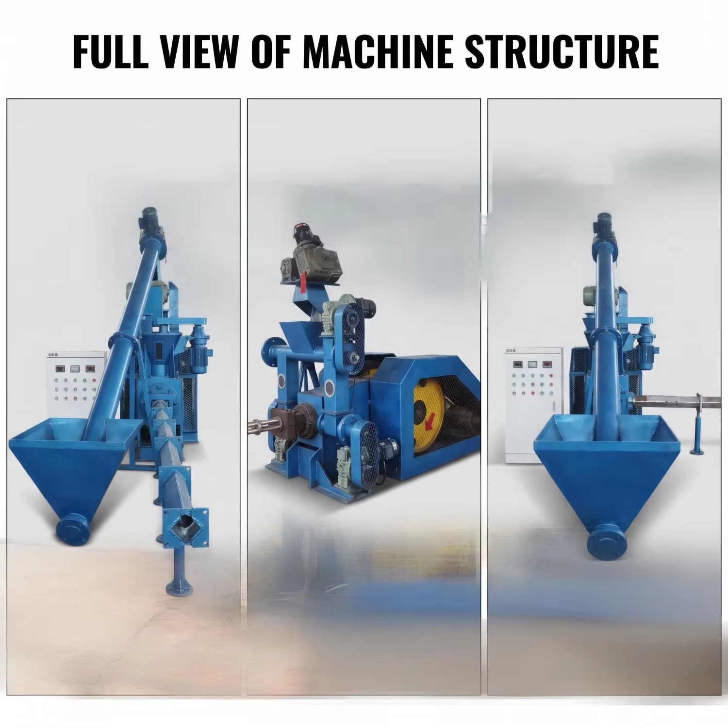 Large Hydraulic Wood Sawdust Briquette Machine with 400-800kg/h Capacity 380V for Making Wood Logs Diameter 80mm