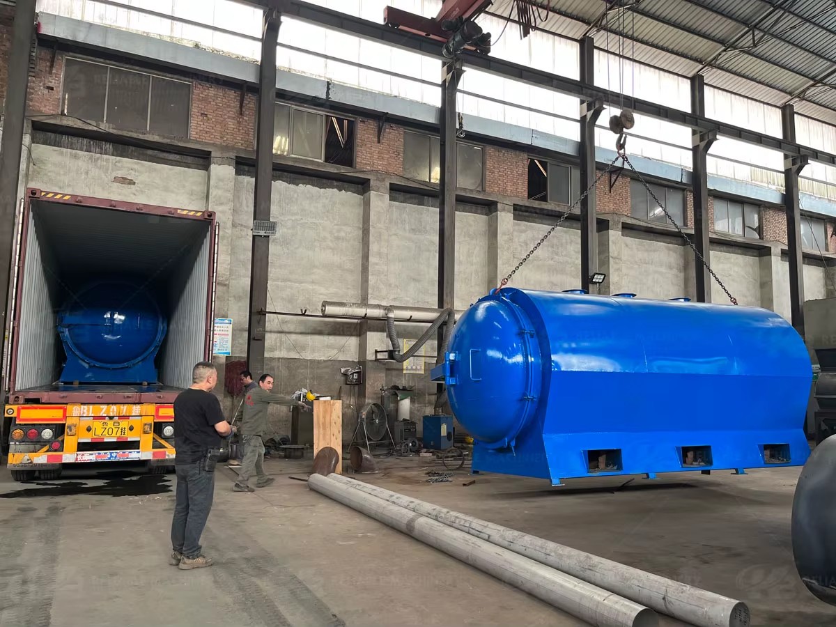 6 Ton Horizontal Activated Machine Coal Retort Oven Kiln Briquette Wood Charcoal Carbonization Stove Furnace Machine