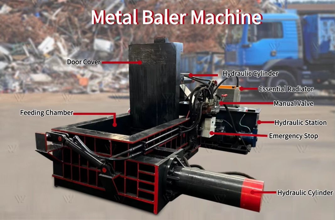Hydraulic Scrap Baling Press Mini Metal Briquetting Machine for Small Scrap Yard