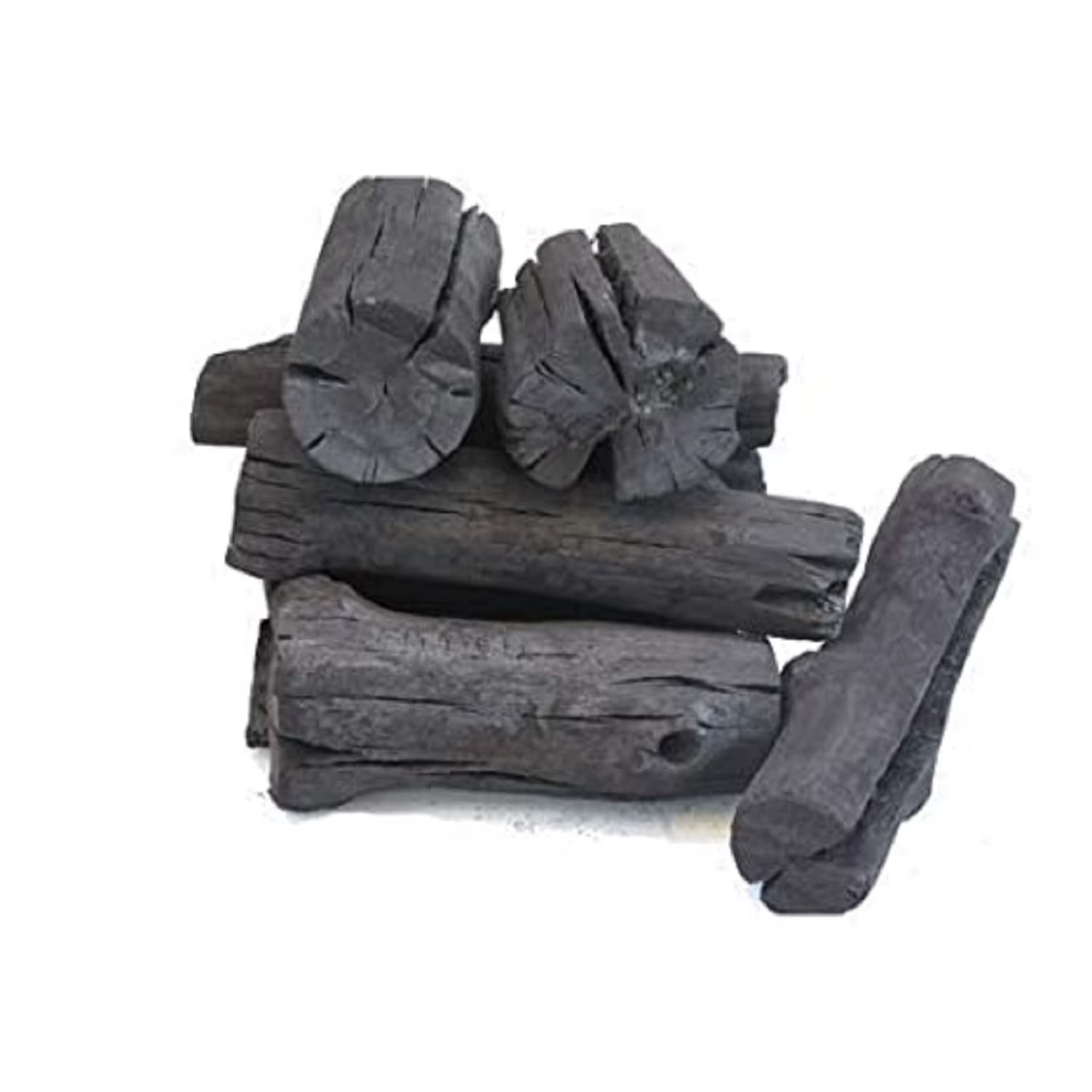 Natural Black Hard Wood Bamboo Charcoal Smokeless BBQ Lump Charcoal for Hookah Smoking 25x25x25mm