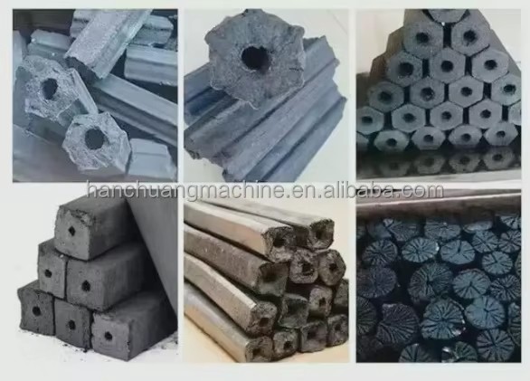 Wood Sawdust Charcoal Briquette Making Machine Cube Charcoal Rods Making Machine