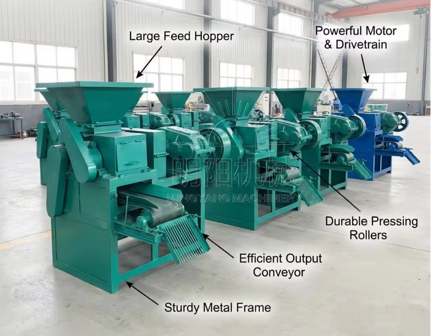 Pillow Shape Charcoal Ball Press Machine Industrial Coal Dust Briquette Making Machine With High Output