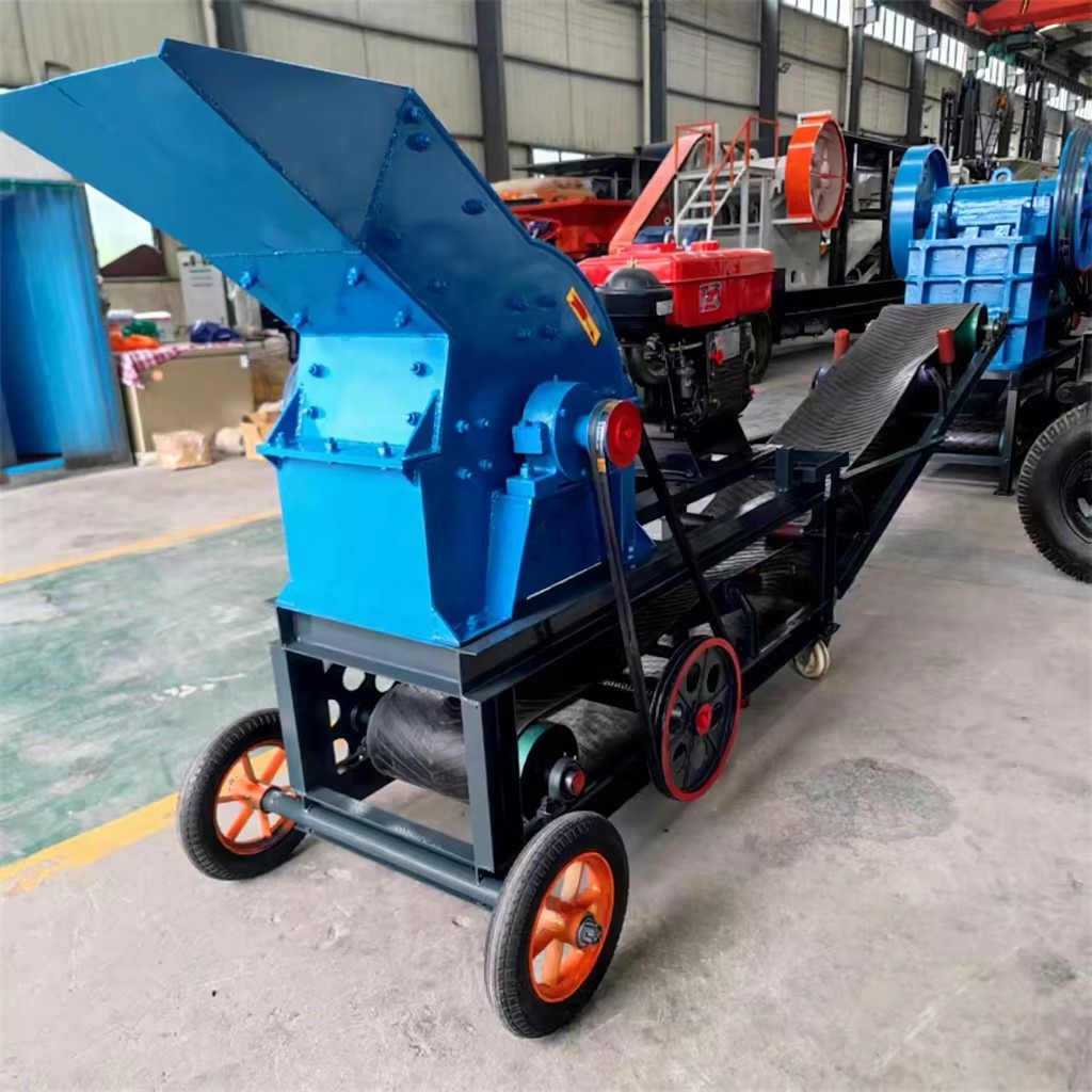Diesel Engine Hammer Mill Crusher 5-10t/h Gold Ore Rock Stone