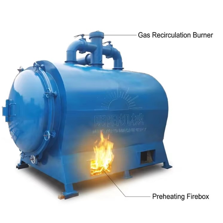 Charcoal Carbonization Stove Electric Biomass Briquettes Carbonization Furnace Wood Sawdust Vegetable Carbon Core Motor Bearing