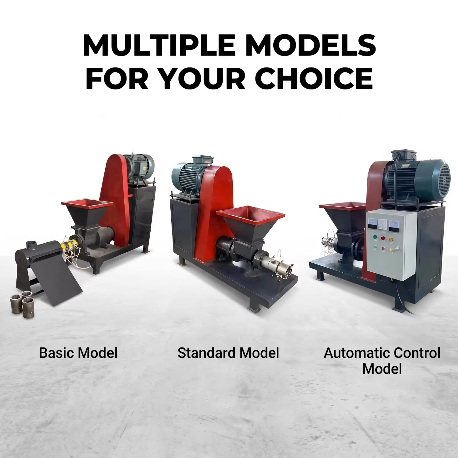 Small Biomass Charcoal Bar Extruder Machine Wood Chip Coconut Shell Powder Briquette Molding Equipment Coal Rod Compress Press