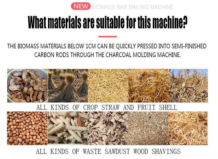 Industrial High Rice Husk Wood Waste Sawdust Briquette Making Machine 300kg/h Capacity Easy Operate BBQ Charcoal Line 1