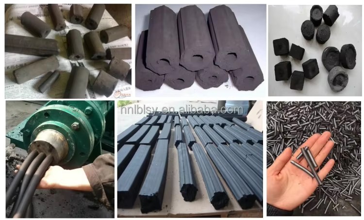 Reliable performance Coal Powder Rod automatic Cutting charcoal Dust Briquette Making Machine for wholesales
