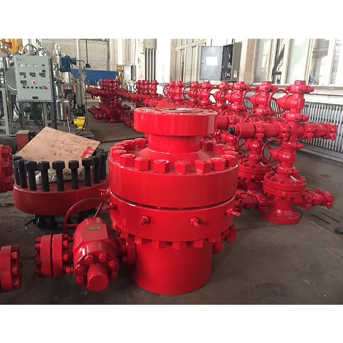 Oil Gas Field Drilling Equipment Oil Rig Christmas Tree / Xmas Tree with High Pressure