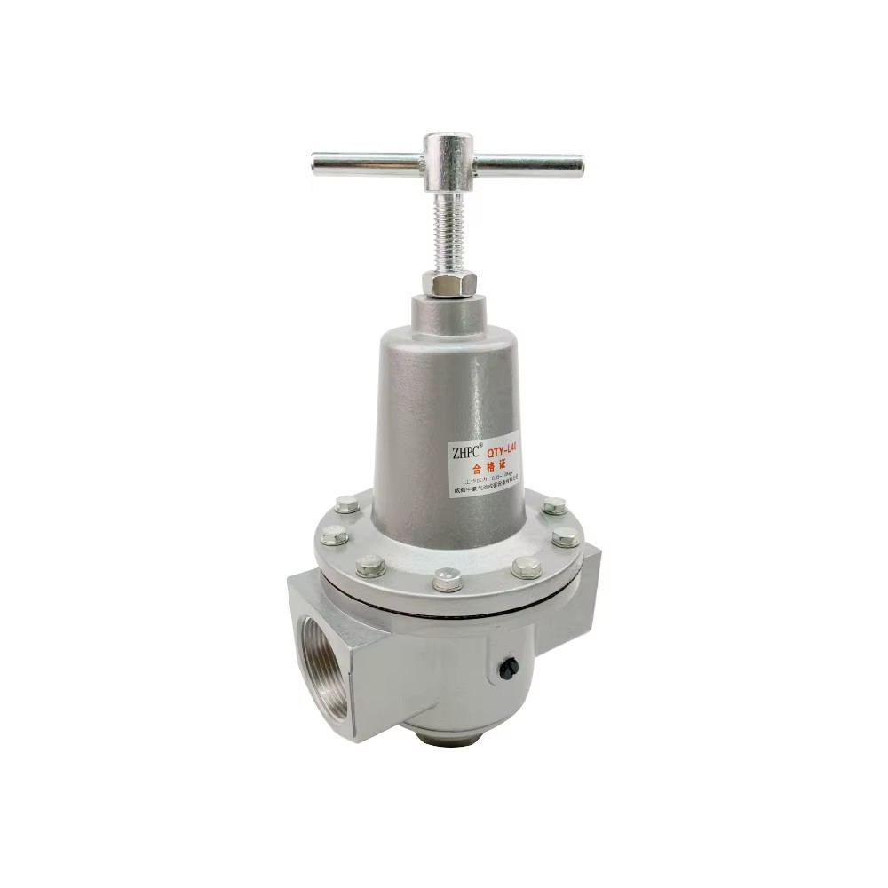 Air Pressure Reducing Valve QTY-L25 Gas Valve G1 ZHPC Silver Gray Oilfield Pneumatic for Drilling Rig