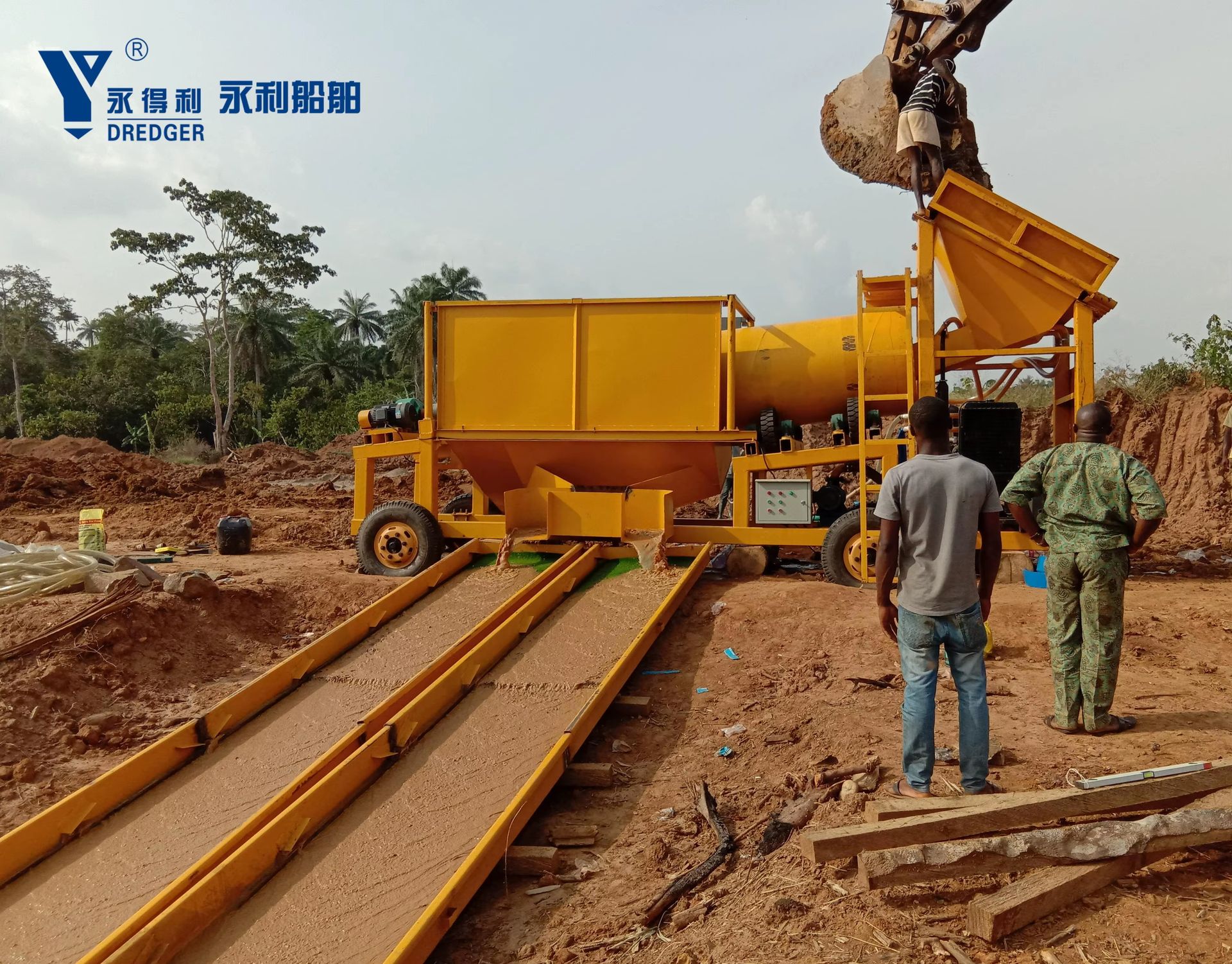 Portable Manufacturer Gold and Diamond Washing Plant Mining Equipment