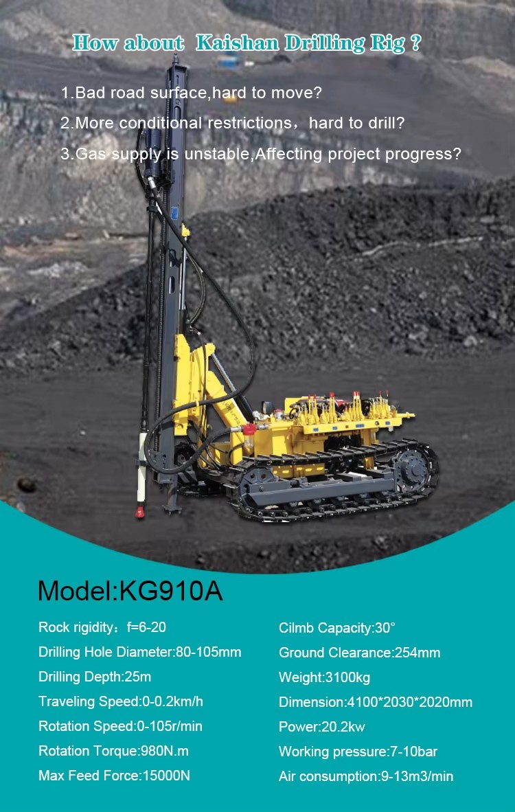 Gold Mining Used Portable Dth Boreholes Drilling Rigs Machines 50 for Stone Quarry