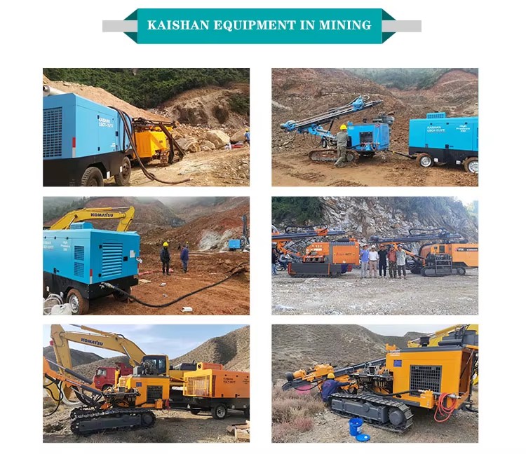 Gold Mining Used Portable Dth Boreholes Drilling Rigs Machines 50 for Stone Quarry