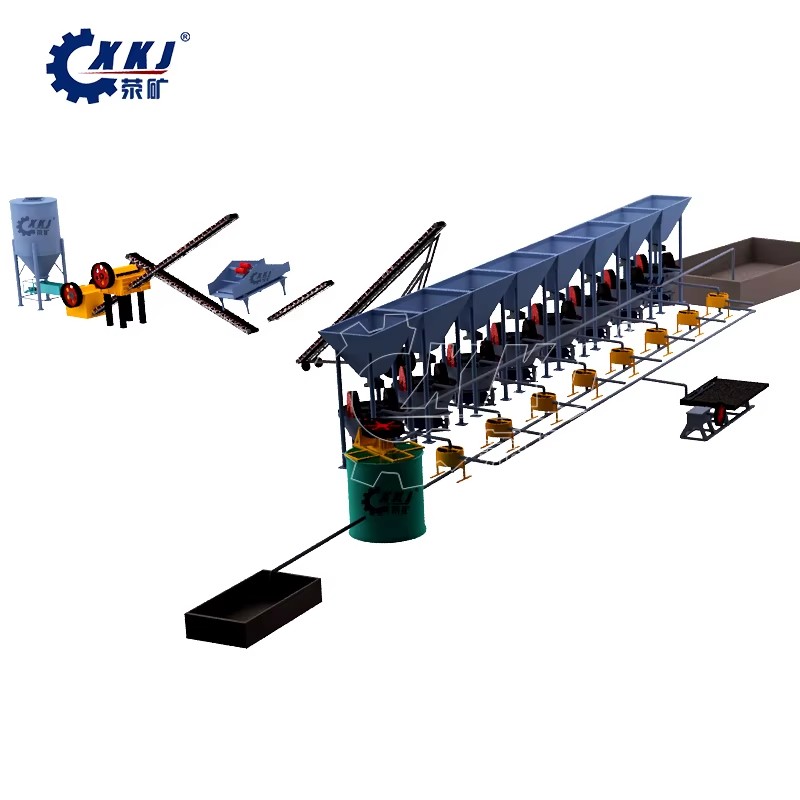 Small Scale Gold Mining Machine High Efficient Rock Stone Gold Beneficiation Plant,Ore Separator Machine Plant