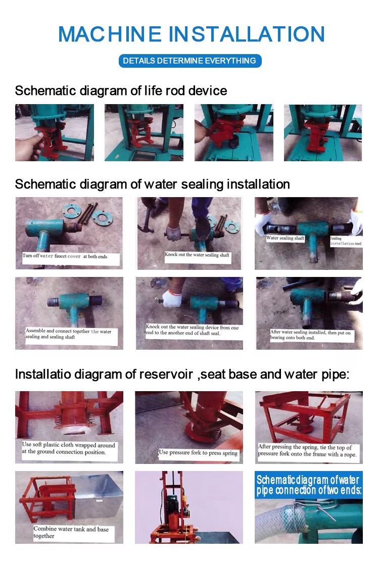 Portable Diesel Water Well Drilling 150 Meter Depth Mining Drilling Rig