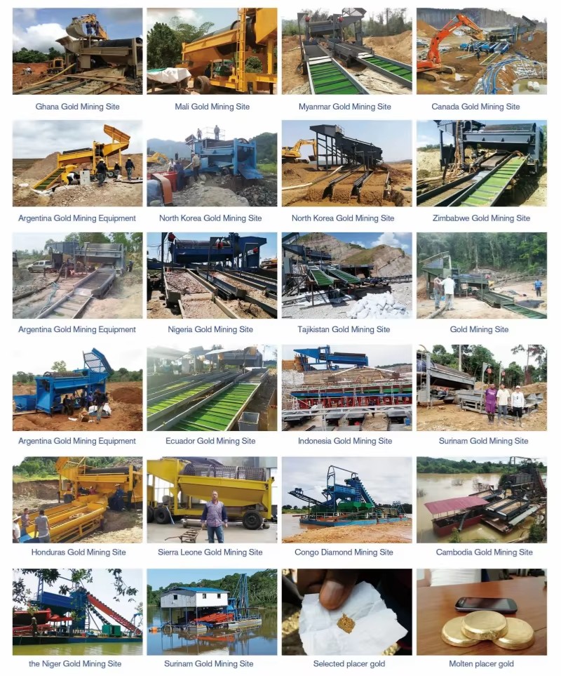 Professional Portable Gold Washing Trommel Stable Rotary Screening Equipment for Small Scale African Gold Mine