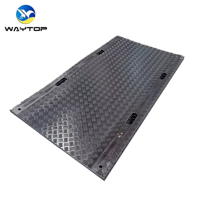 Pe Road Substrate Hdpe Road Base Board Heavy Duty Excavator Ground Protection Mats 4x8 Construction Temporary Road Mats