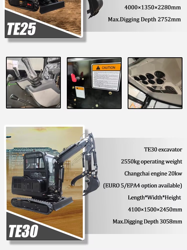 6.5t Tracked Excavator Heavy Duty Engineering Machine with for Engine High Load Moment 0.23m Bucket for Mining Projects