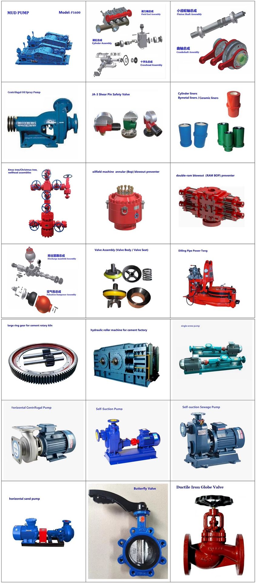 Oilfield Mud Pump Spare Parts Drilling Valve Body and Valve Seat Valve Assembly