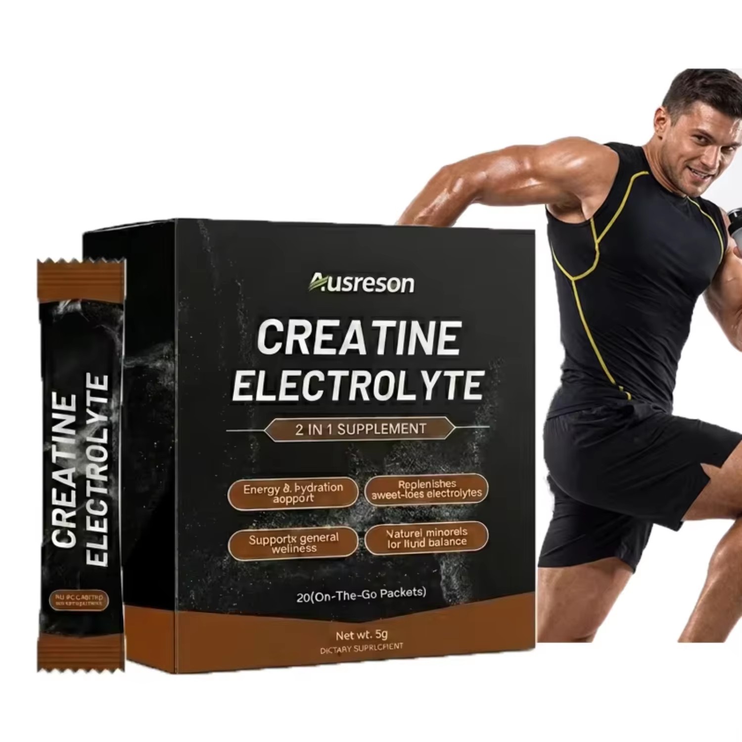 OEM Creatine Electrolyte Poudre Muscle Sports Supplement Energy&hydration Support Natural Minerals Creatine Electrolyte Powder