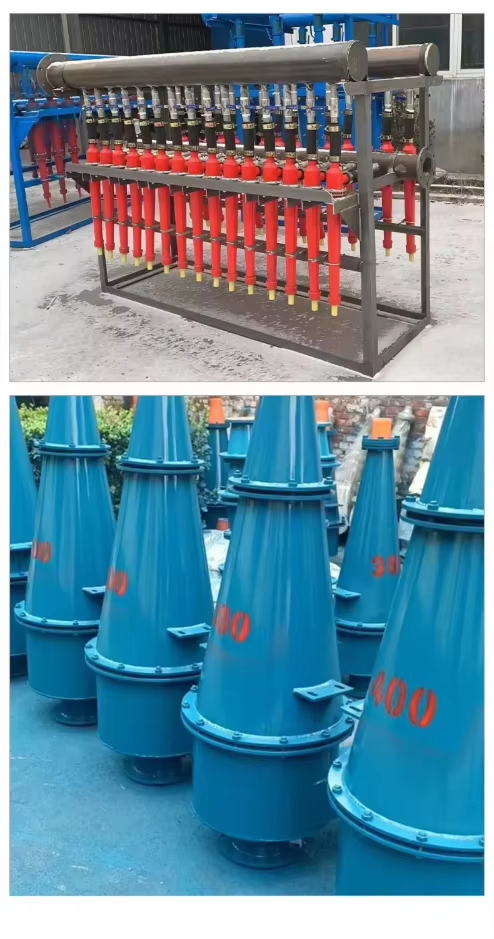 Hydro Cyclone Ceramic Lined 165mm Soft Potassium Vanadium Magnesium Concentration Hydraulic Hydrocyclone Separator