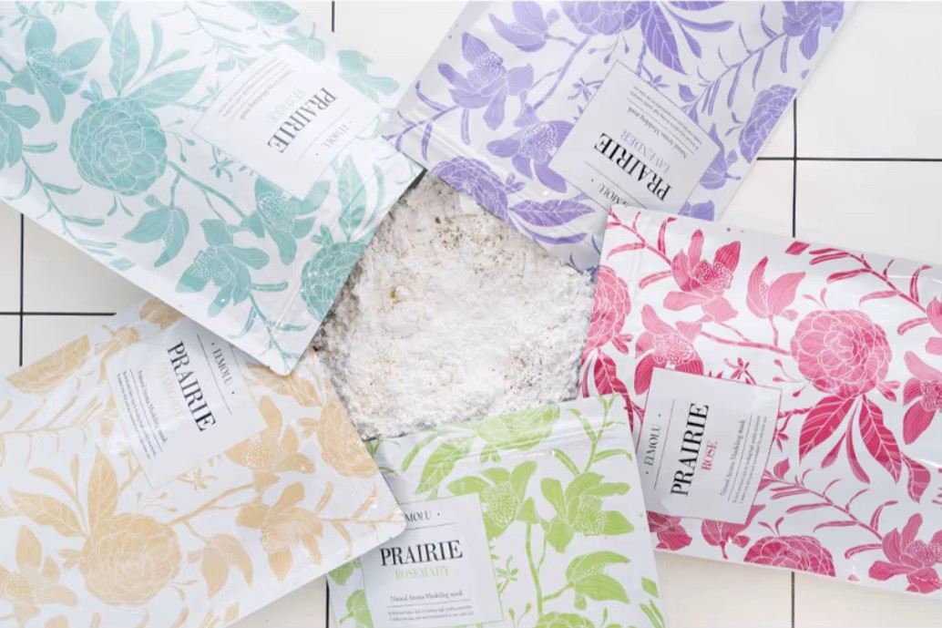 Hotselling Herbal Modeling Powdered Mask 1kg Korean Skincare Face Rosemary Family Pack Oily Skin Firming Deep Cleansing