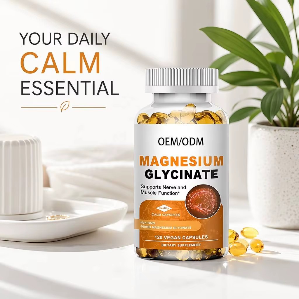 OEM Magnesium Complex Capsules Private Label Muscle Relaxation Sleep Support Wellness Supplement High Absorption Pills